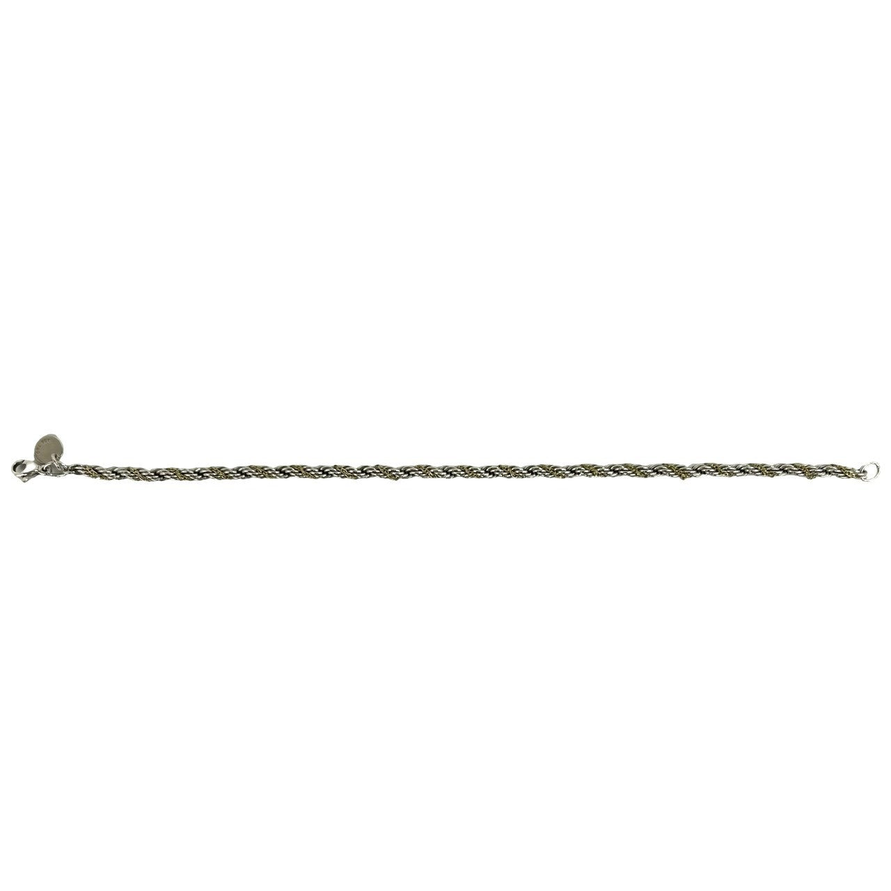 TIFFANY&Co. ティファニー (Vintage) ツイストロープ ブレスレット 925 K18 750 YG 7