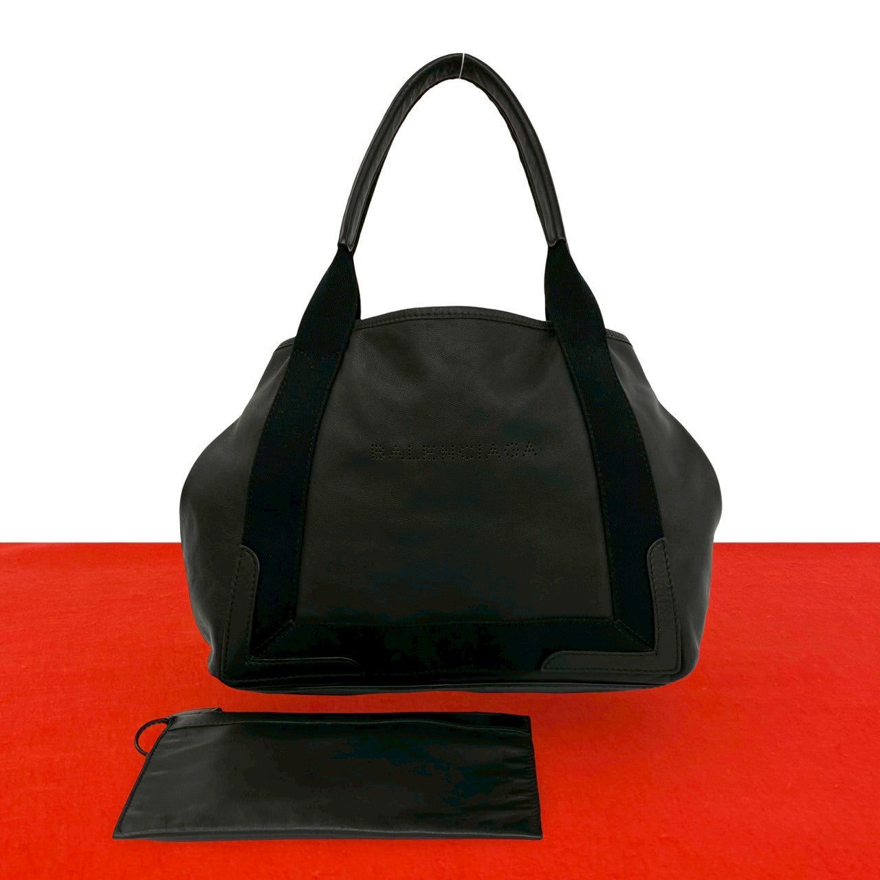 BALENCIAGA バレンシアガ ネイビーカバス XS トートバッグ