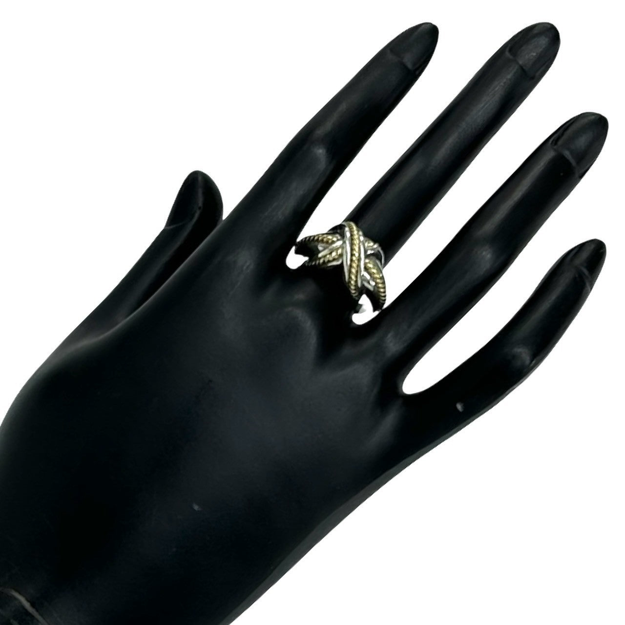 TIFFANY&Co. ティファニー シグネチャー クロス リング 925 K18 750YG 指輪 2