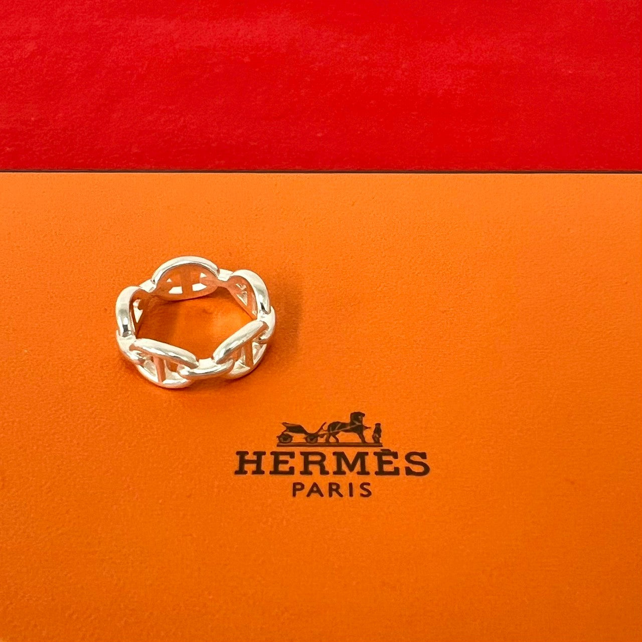 HERMES エルメス (Vintage) アンシェネ リング 指輪