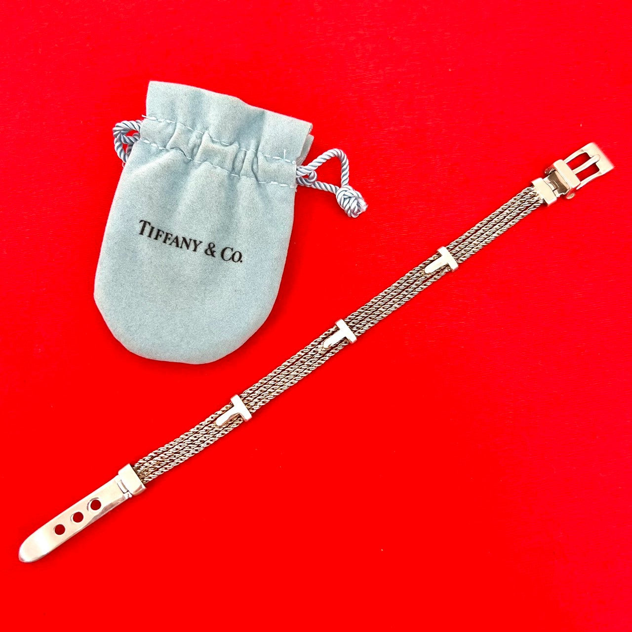 TIFFANY&Co. ティファニー (Vintage) Tロープ ベルト ブレスレット