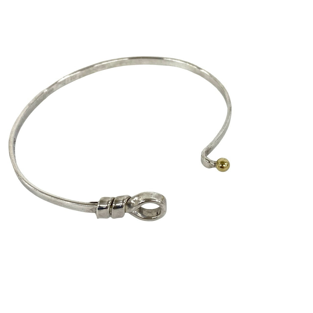 TIFFANY&Co. ティファニー (Vintage) フック&アイ バングル ブレスレット 925 K18 750YG 7