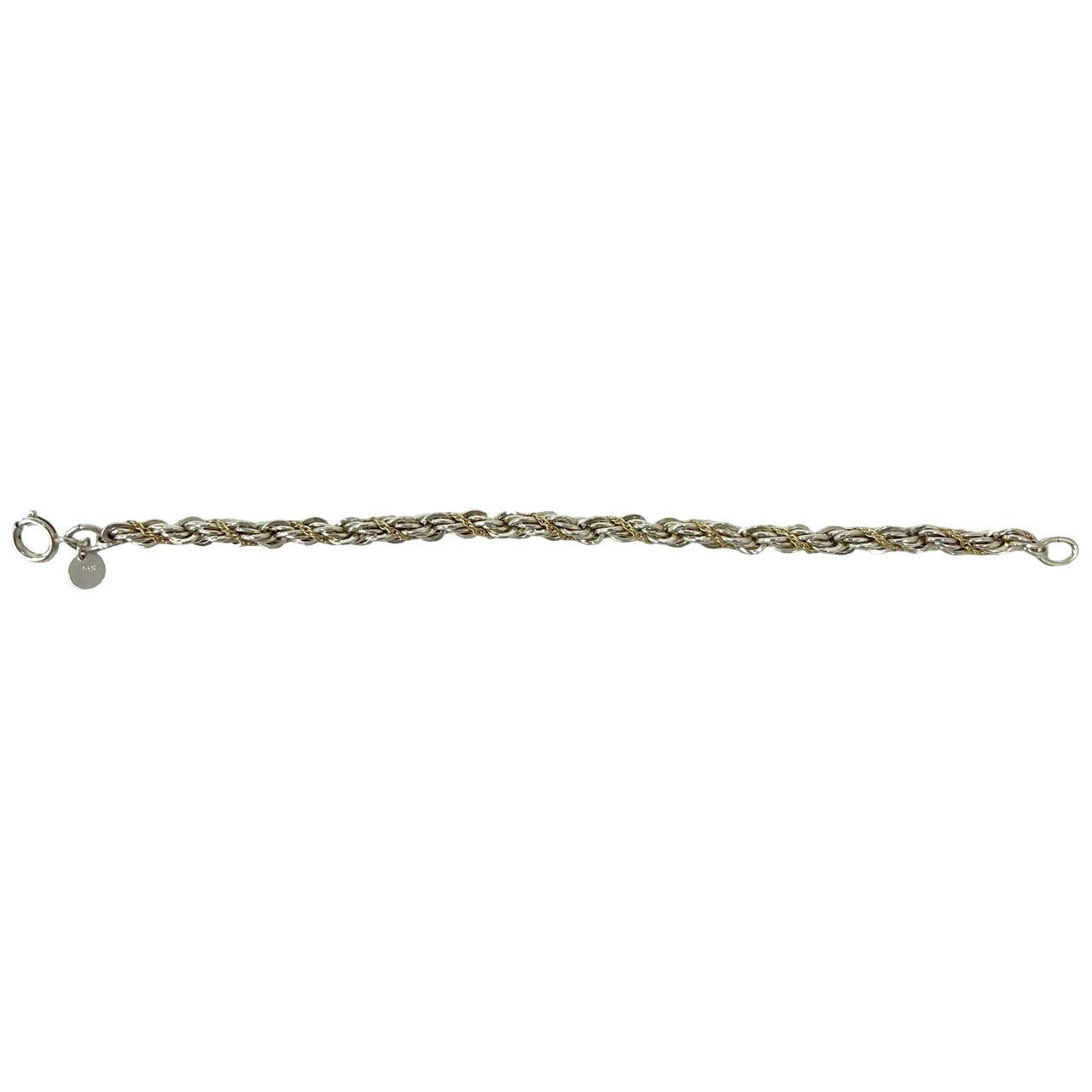 TIFFANY&Co. ティファニー (Vintage) ツイストロープ ブレスレット 925 K14 585 YG 6
