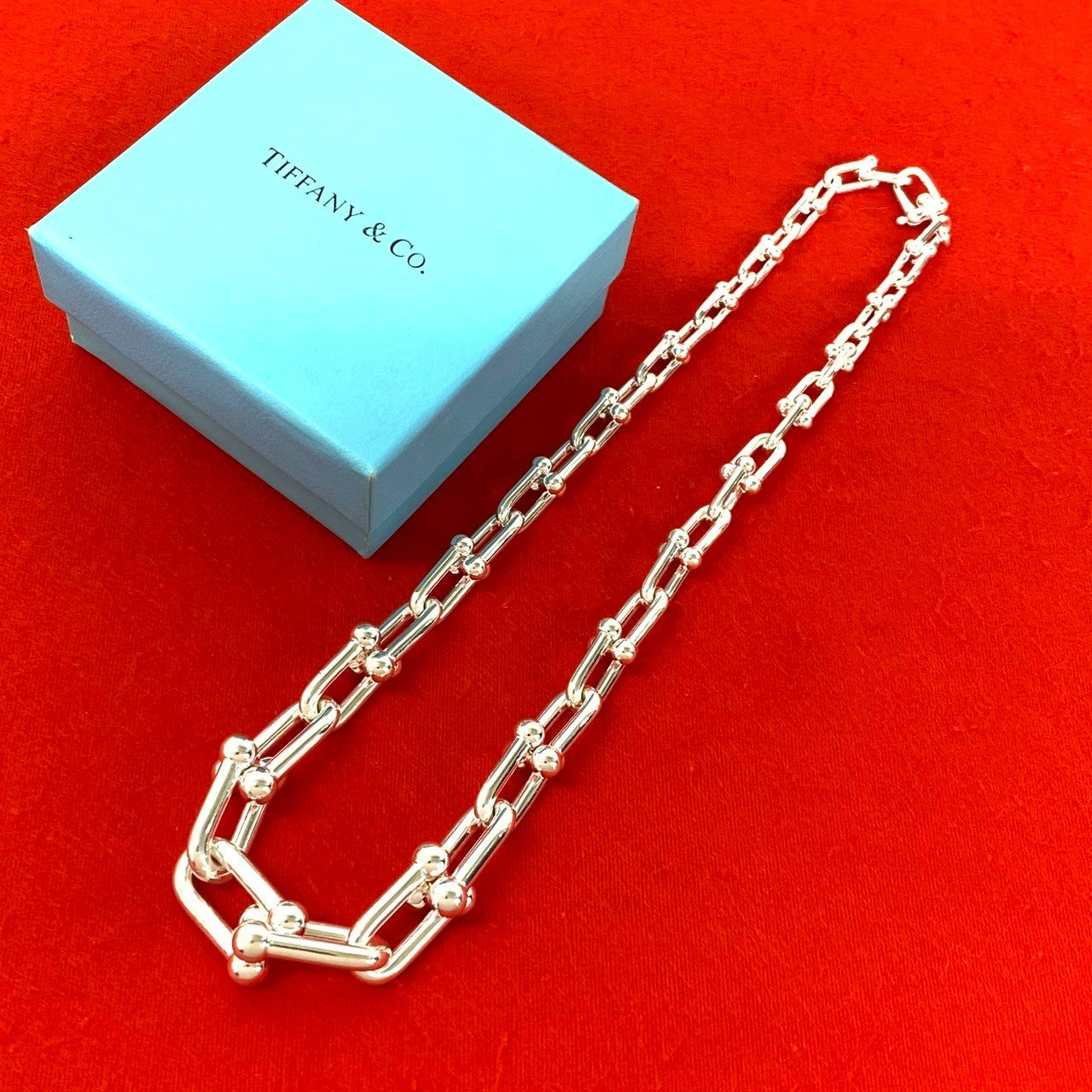 TIFFANY&Co. ティファニー ハードウェア グラジュエイテッド リンク ネックレス