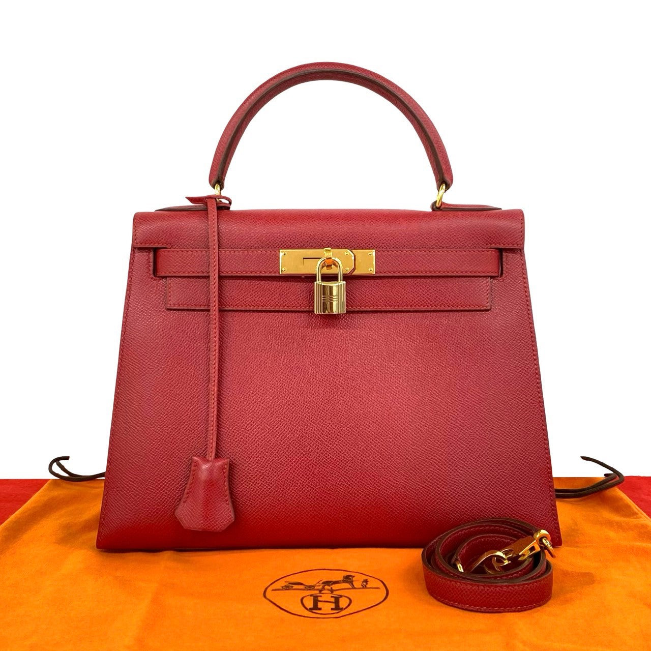 HERMES エルメス (Vintage) ケリー28 ショルダーバッグ クシュベル