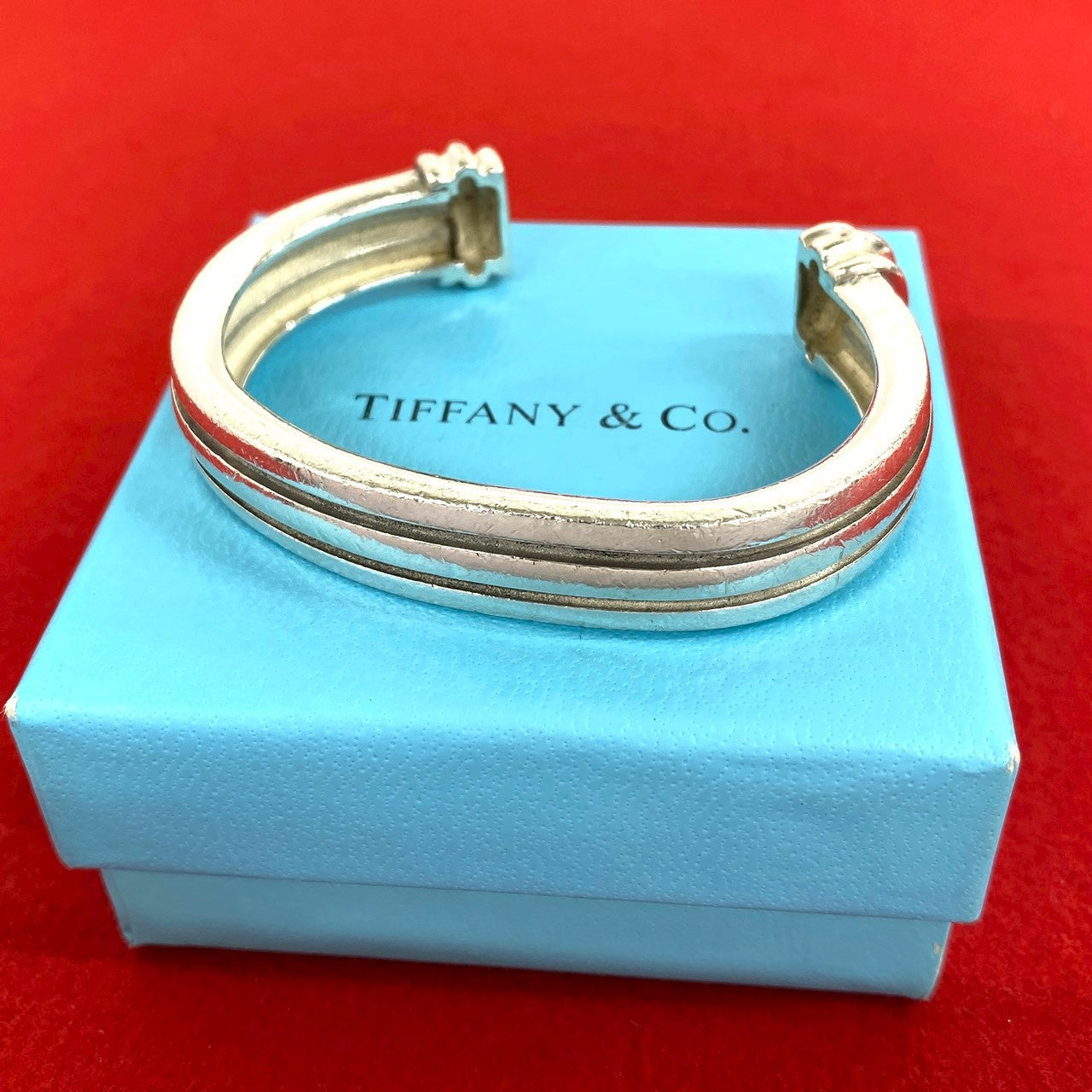 TIFFANY&Co. ティファニー (Vintage) グルーブド バングル