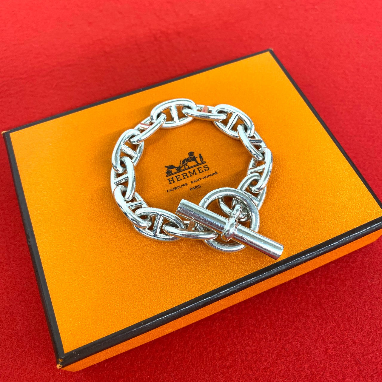 HERMES エルメス シェーヌダンクル GM 12コマ ブレスレット
