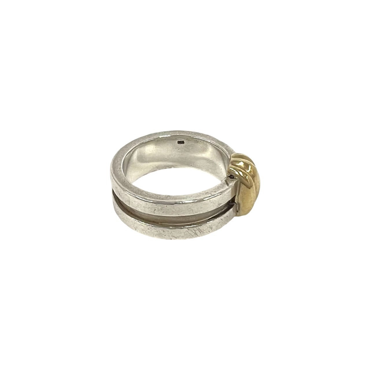 TIFFANY&Co. ティファニー (Vintage) グルーブド ウィズ リング 指輪 925 K18 750YG 12号 5