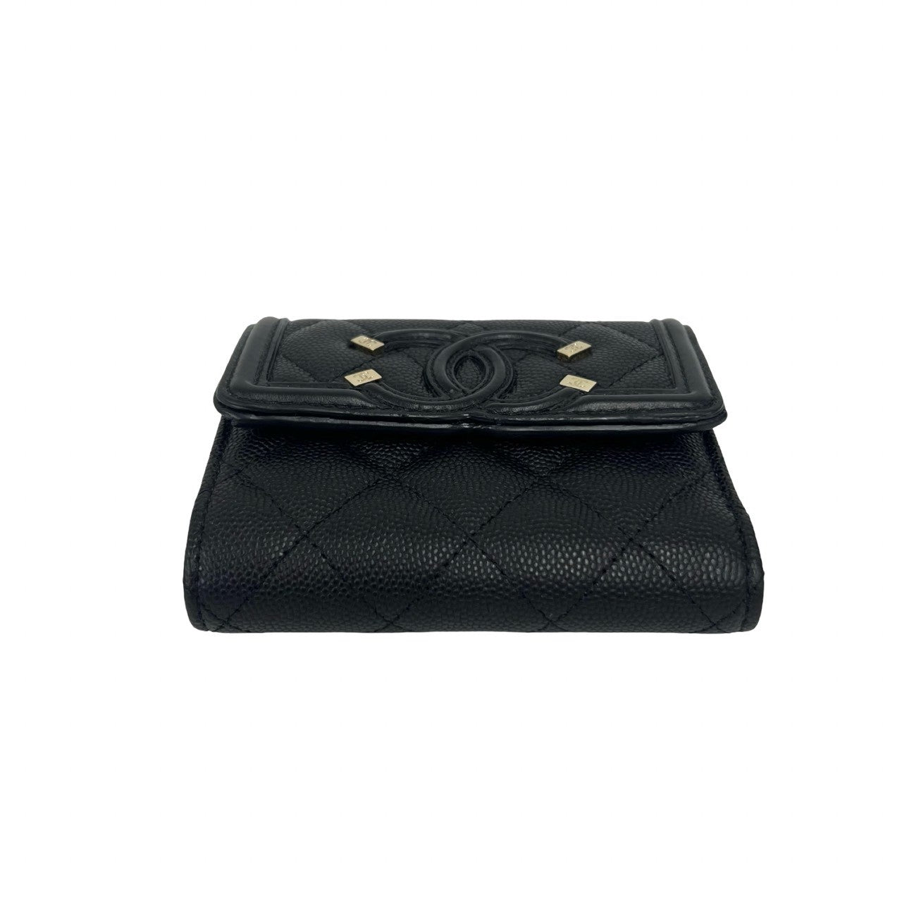 CHANEL シャネル CCフィリグリー 三つ折り財布 6