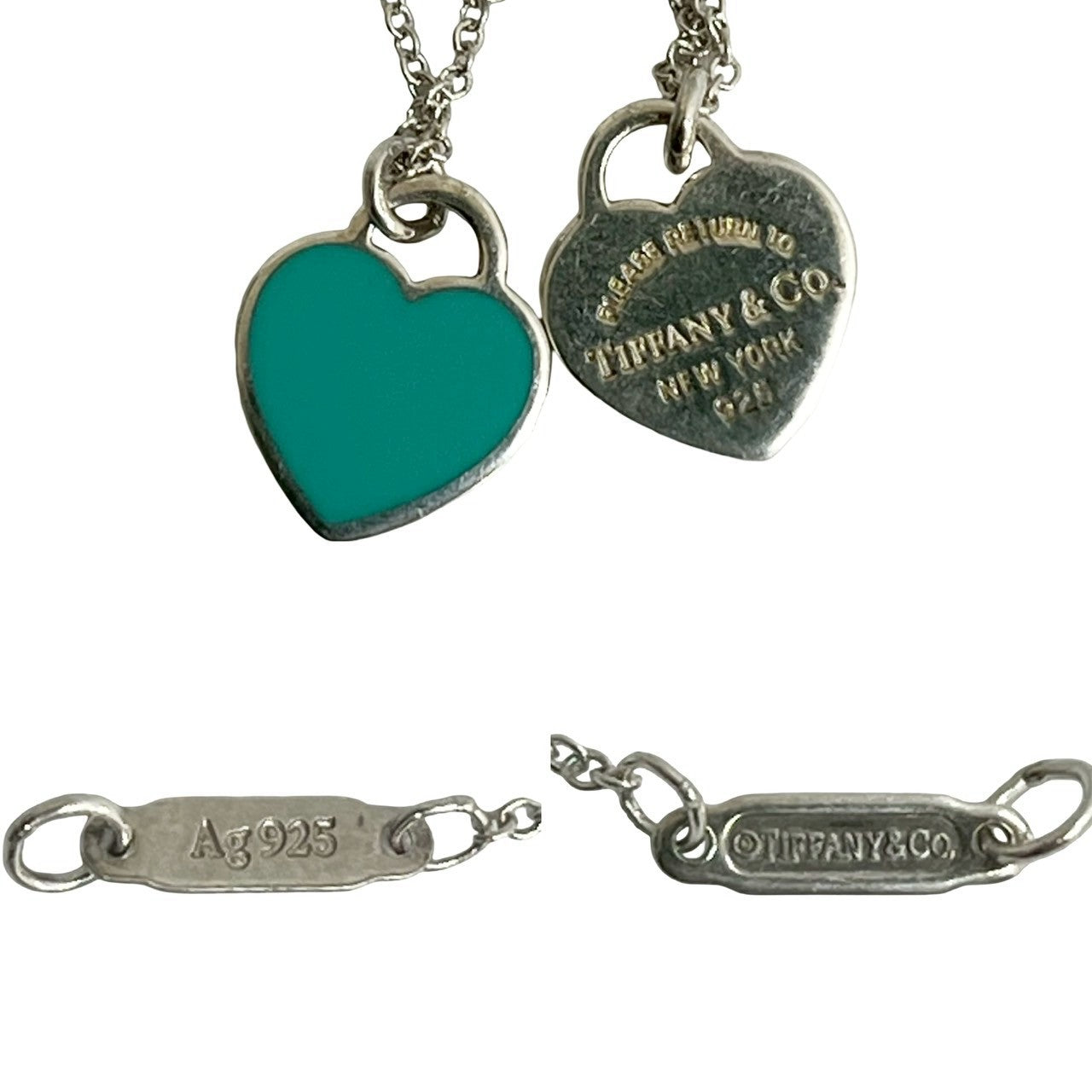 TIFFANY&Co. ティファニー リターントゥ ダブルハート ブルー ネックレス 2