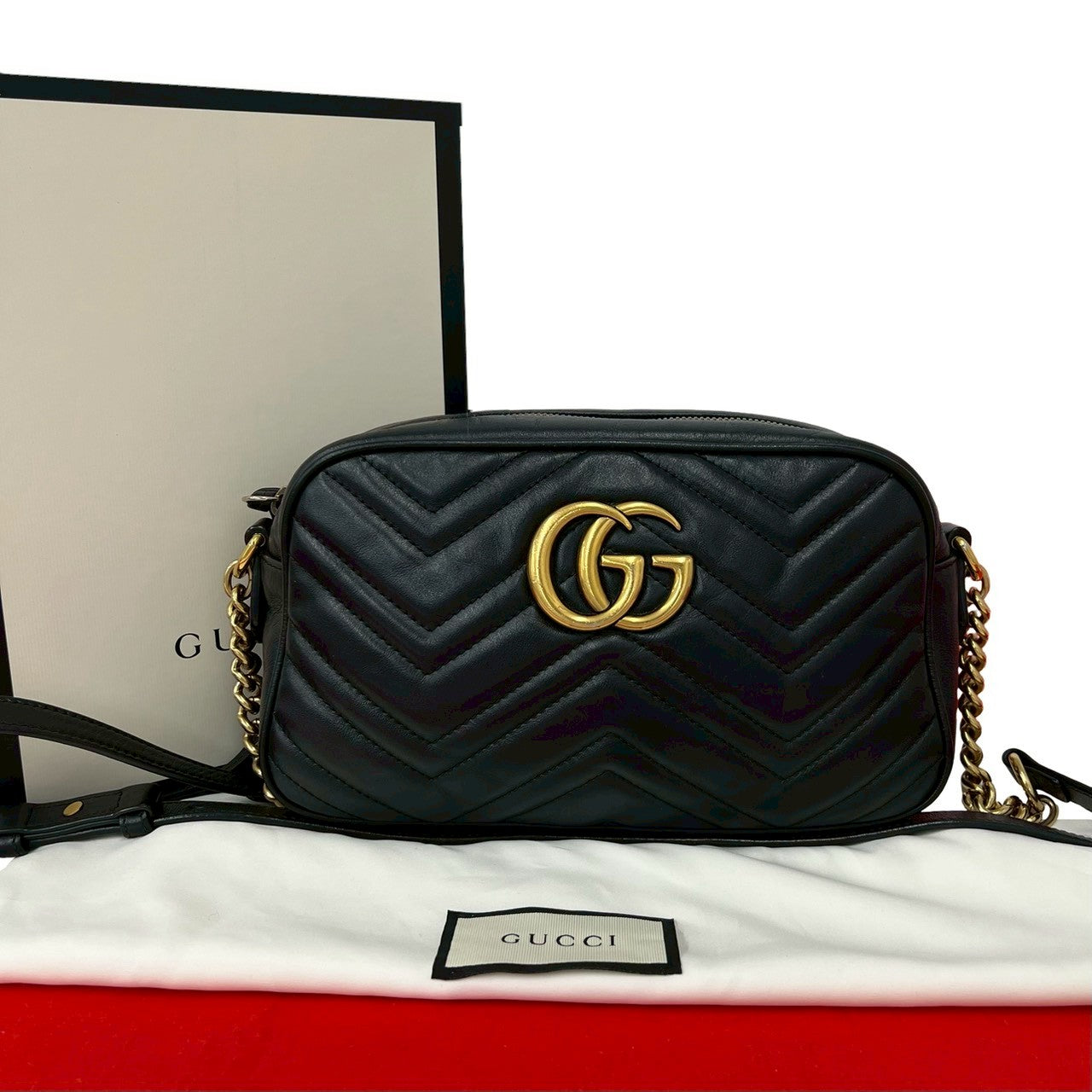 GUCCI グッチ GGマーモント ショルダーバッグ