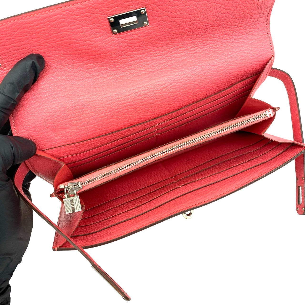 HERMES エルメス ケリーウォレット ロング 長財布 シェブルミゾル 7