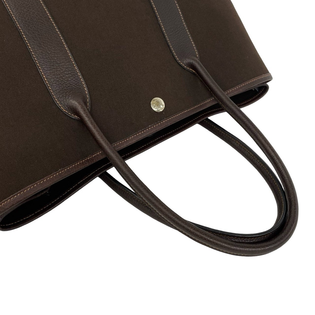 HERMES エルメス ガーデンパーティ PM ハンドバッグ トワルアッシュ ブッフル 4