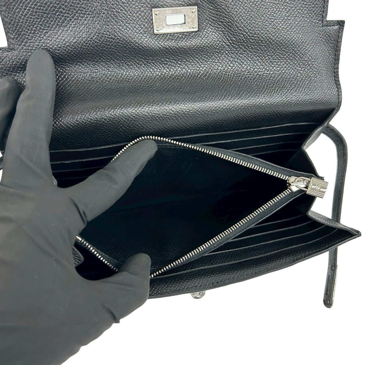 HERMES エルメス ケリーウォレット ロング 長財布 ヴォーエプソン 10