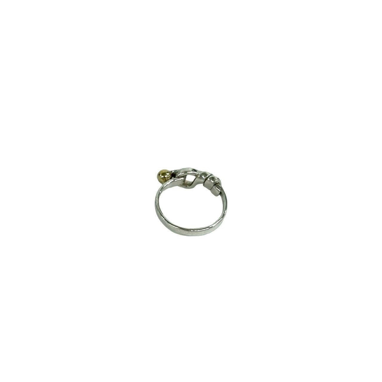 TIFFANY&Co. ティファニー (Vintage) フック&アイ ラブノット リング 指輪 925 K18 750YG 6