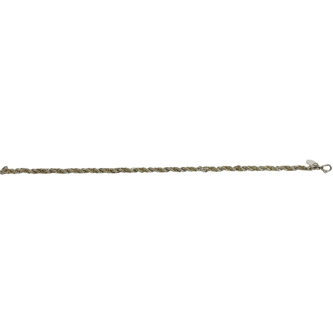 TIFFANY&Co. ティファニー (Vintage) ツイストチェーン ブレスレット 925 K18 750YG 5