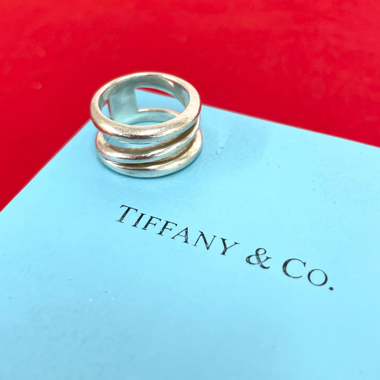 TIFFANY&Co. ティファニー (Vintage) ダイアゴナル リング 指輪 10号