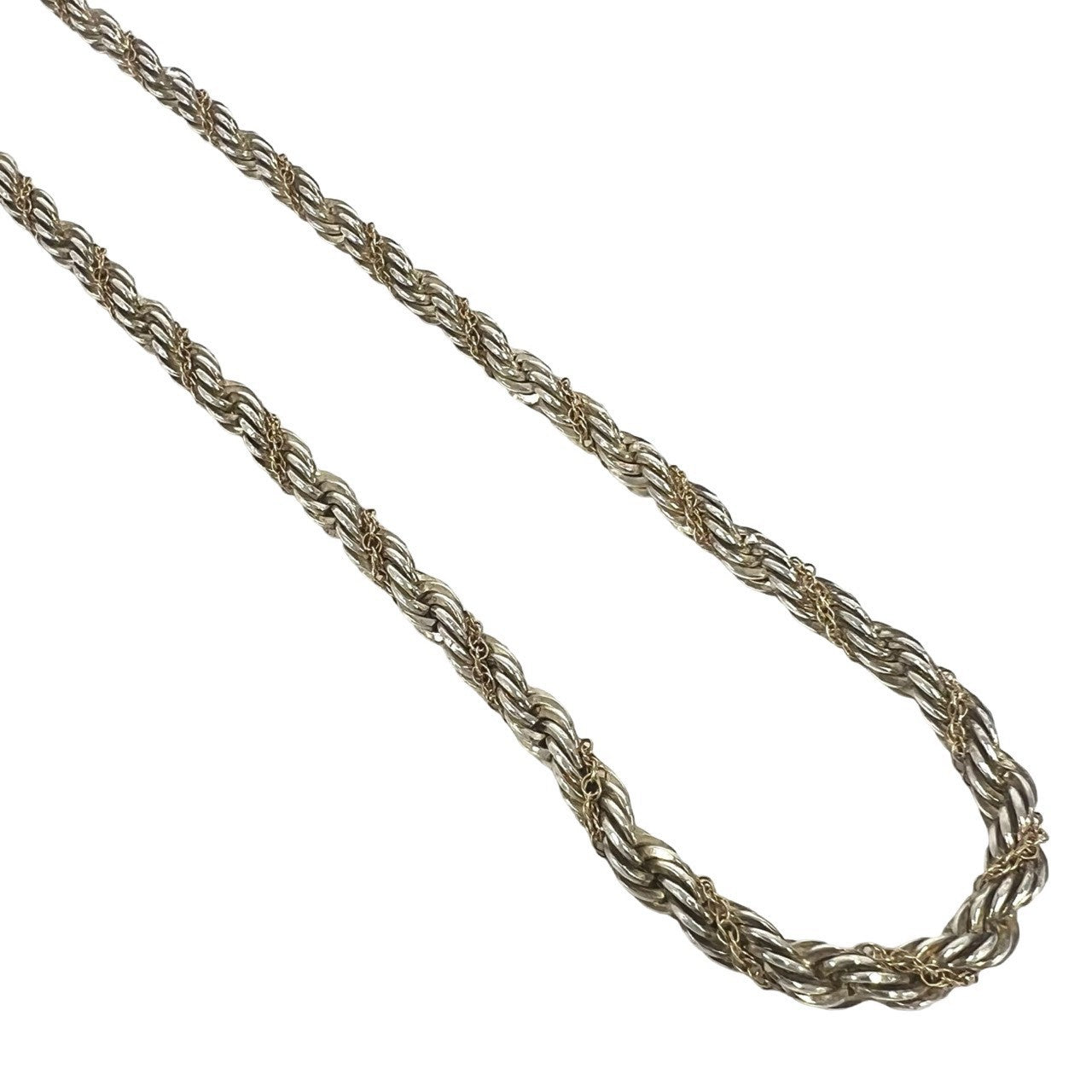 TIFFANY&Co. ティファニー (Vintage) ツイストロープ ネックレス 925 K14 585YG 4
