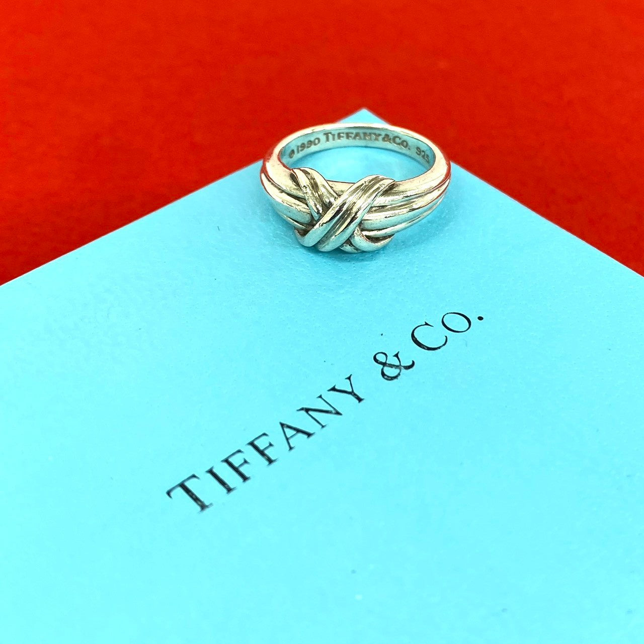 TIFFANY&Co. ティファニー (Vintage) シグネチャー クロス リング 指輪 16号