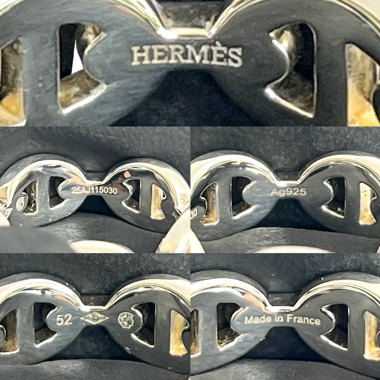 HERMES エルメス アンシェネ リング 指輪 3