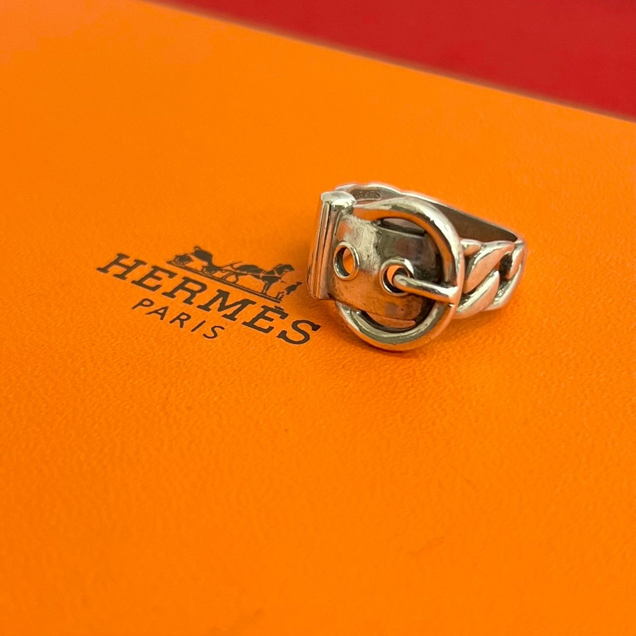 HERMES エルメス ブックルセリエ ベルトリング 指輪