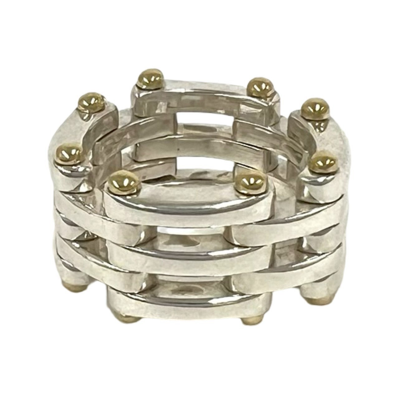 TIFFANY&Co. ティファニー ゲート リング 925 K18 750YG 指輪 5