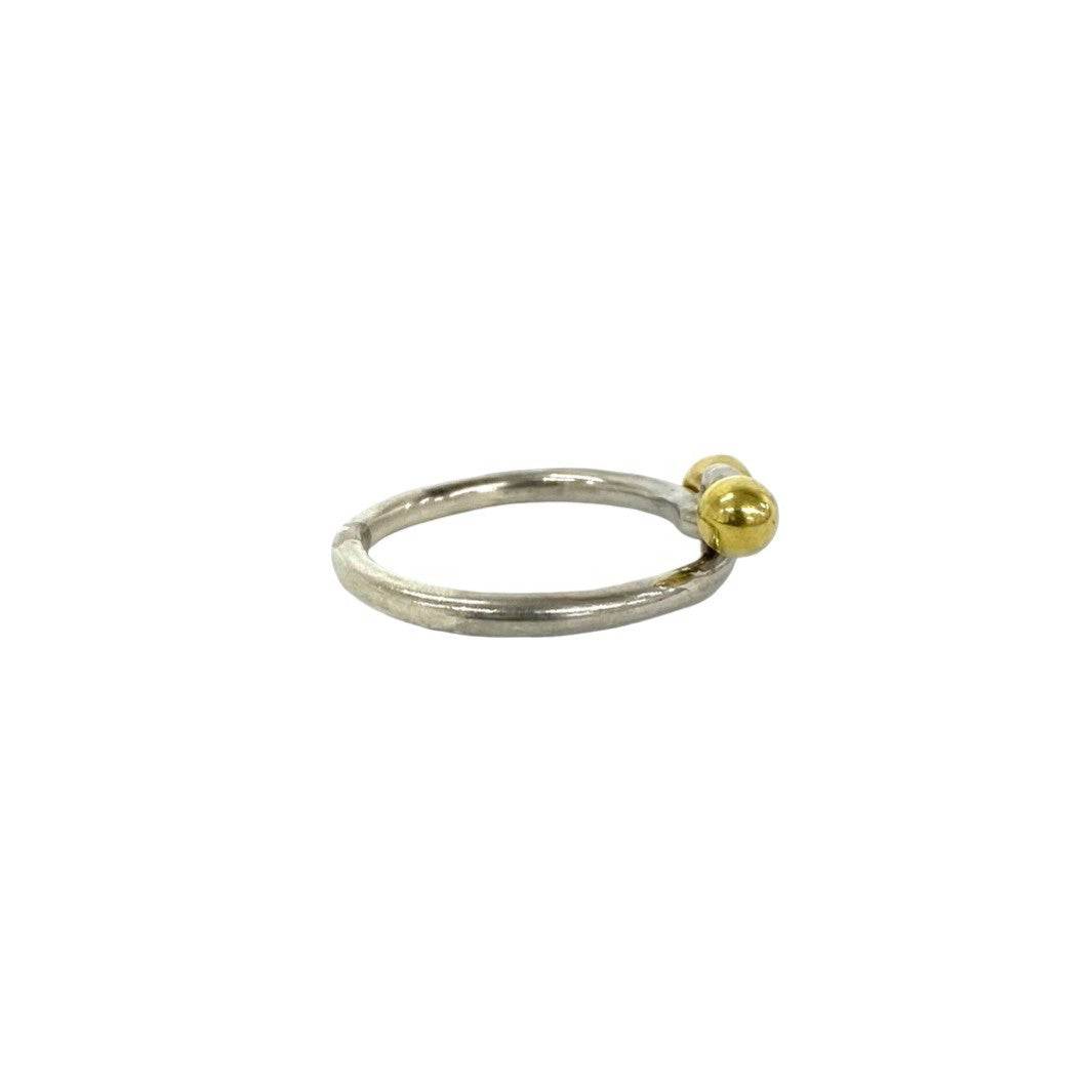TIFFANY&Co. ティファニー (Vintage) フック&アイ リング 指輪 8号 925 K18 750YG 4