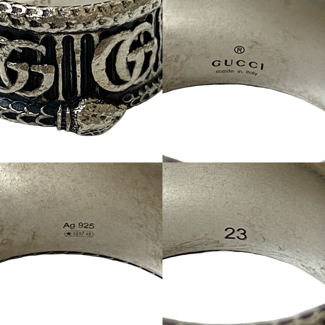 GUCCI ダブル G スネーク リング 3
