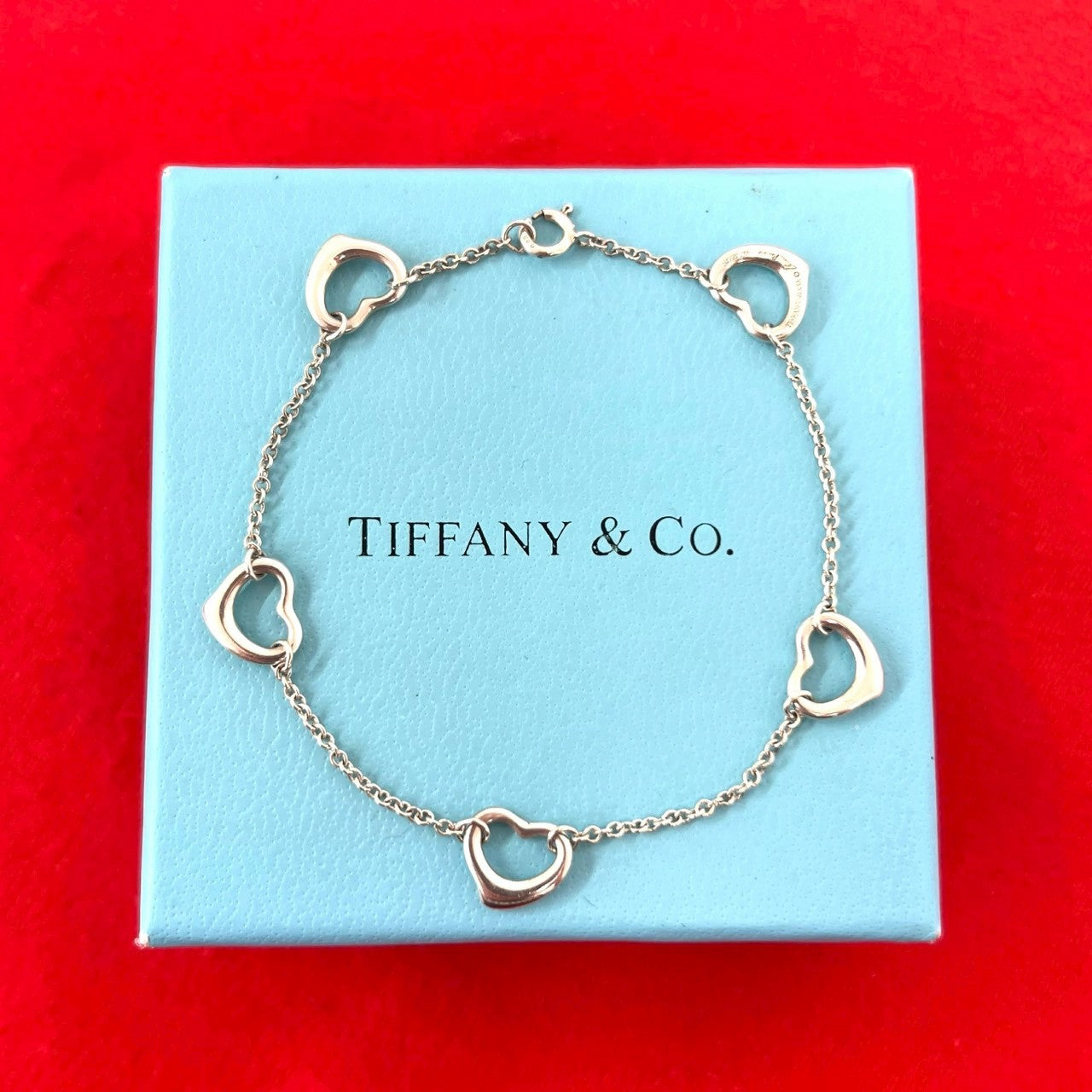 TIFFANY&Co. ティファニー (Vintage) オープンハート ブレスレット