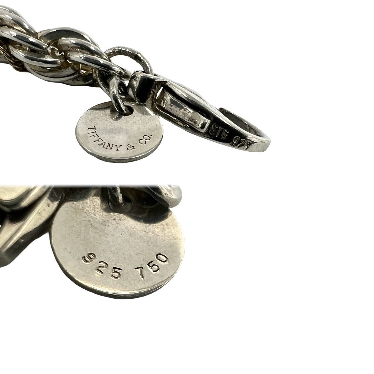 TIFFANY&Co. ティファニー ツイストロープ チェーン ネックレス 925 K18 750YG 3