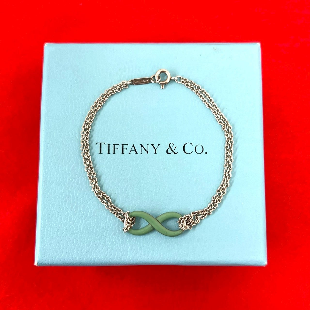 TIFFANY&Co. ティファニー インフィニティ ダブルチェーン ブレスレット