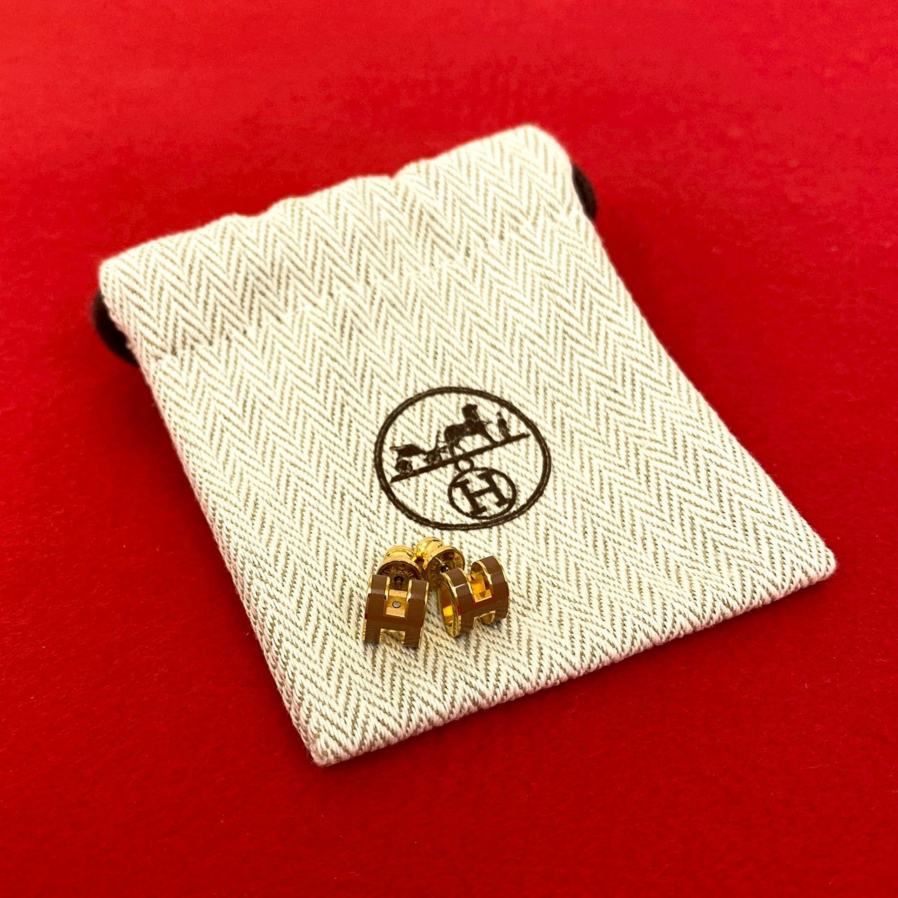 HERMES エルメス ミニ ポップアッシュ ピアス