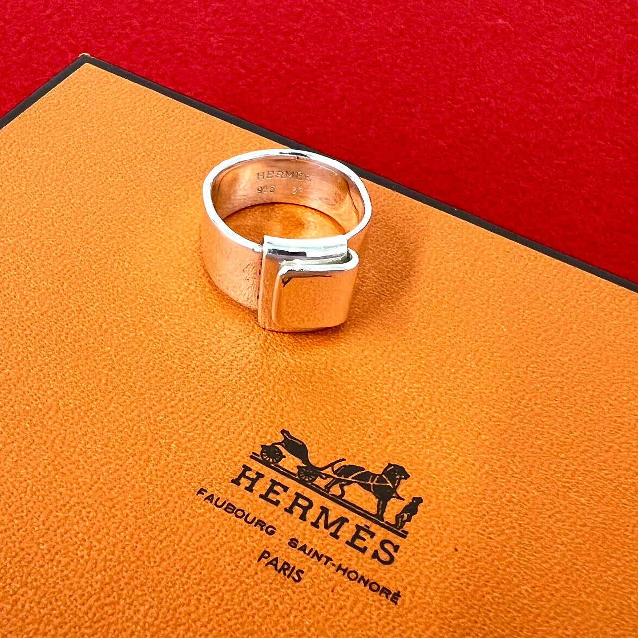 HERMES エルメス (Vintage) フォールディング リング 指輪 11号 表記サイズ #53