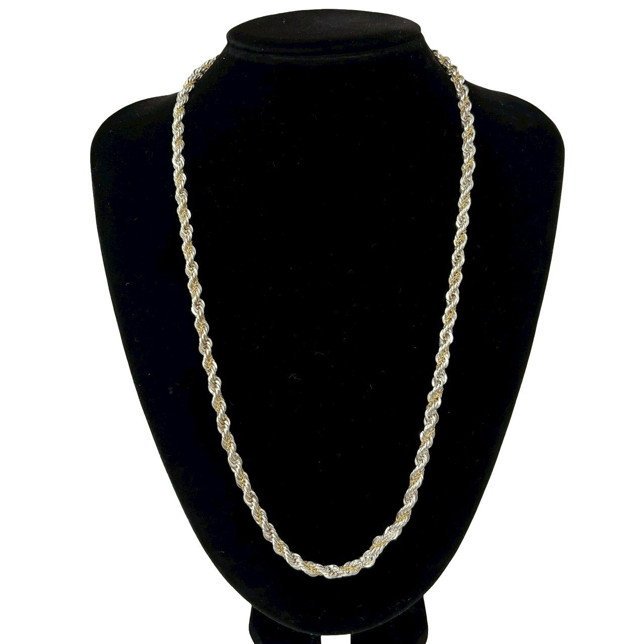 TIFFANY&Co. ティファニー (Vintage) ツイスト チェーン ネックレス 925 K18 750YG 2