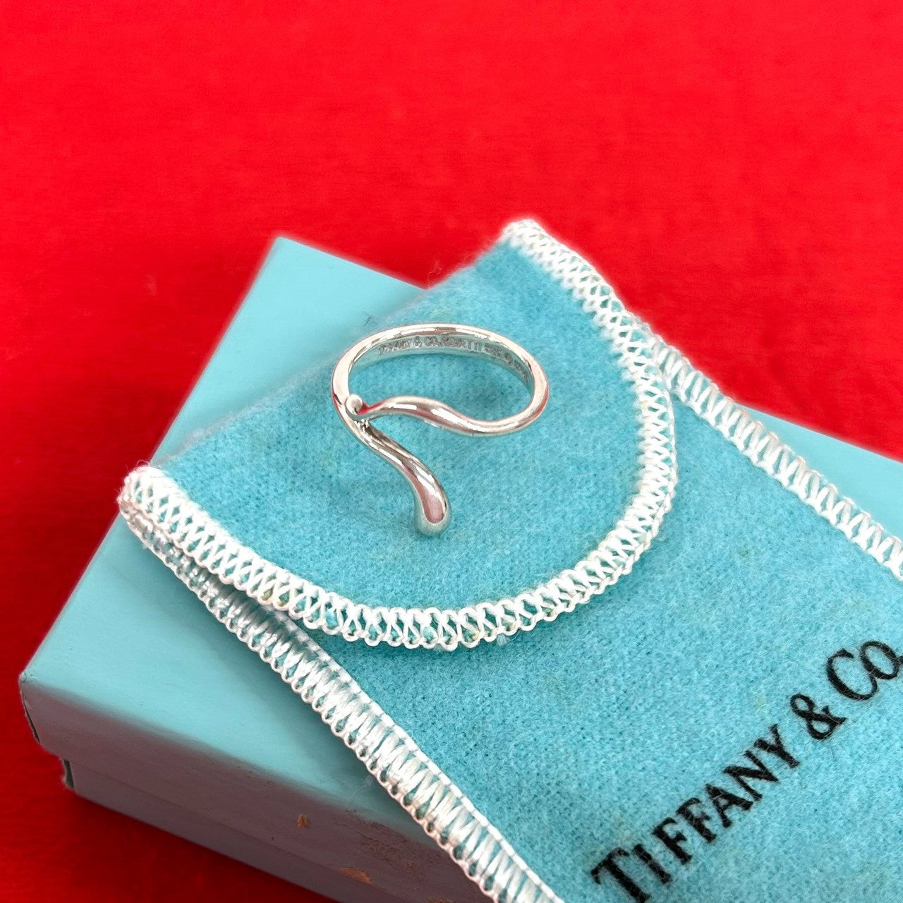 TIFFANY&Co. ティファニー (Vintage) ティアドロップ リング 指輪 11号
