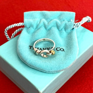 TIFFANY&Co. ティファニー (Vintage) フック&アイ リング 指輪 8号 925 K18 750YG