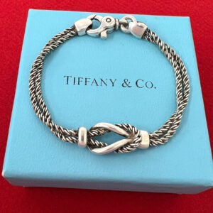 TIFFANY&Co. ティファニー (Vintage) ダブルロープ センターノット ブレスレット