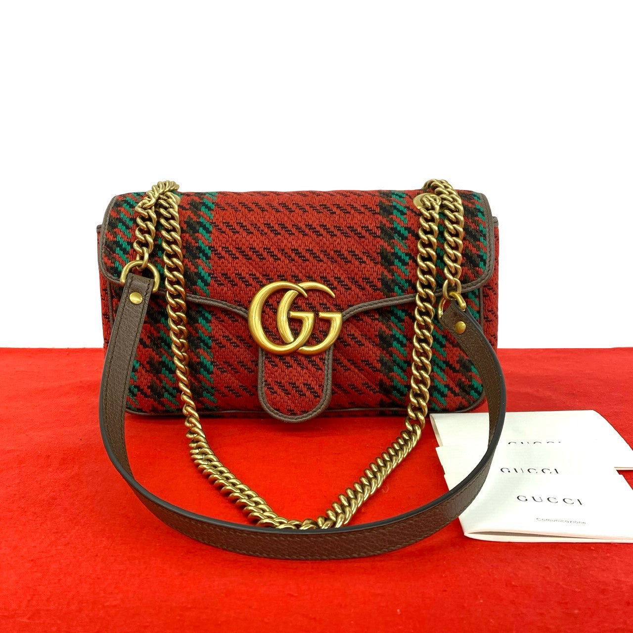 GUCCI グッチ GGマーモント ショルダーバッグ