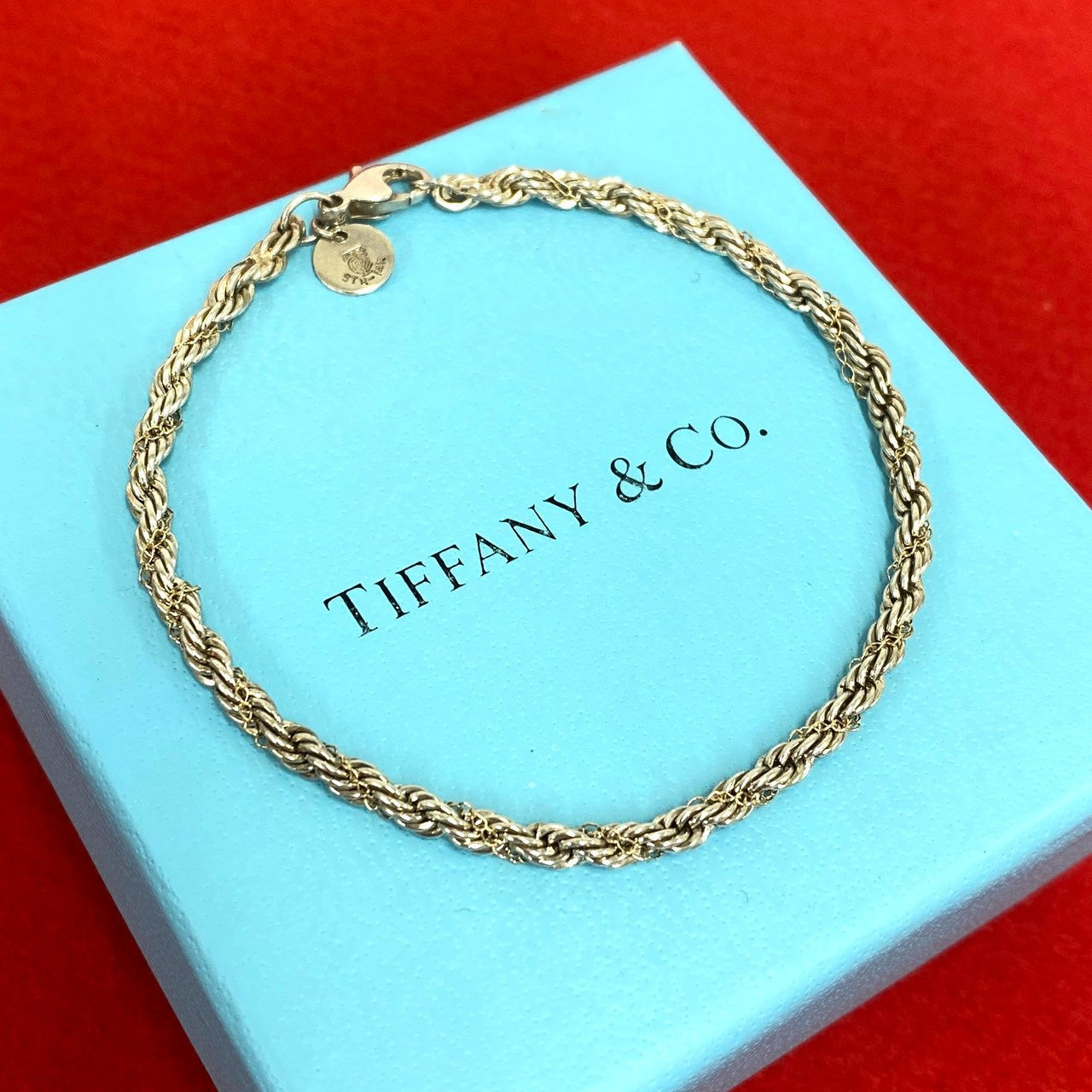 TIFFANY&Co. ティファニー (Vintage) ツイストロープ ブレスレット 925 K18 750YG