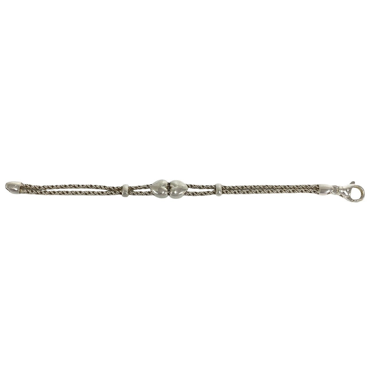 TIFFANY&Co. ティファニー (Vintage) ダブルロープ ハート ブレスレット 5