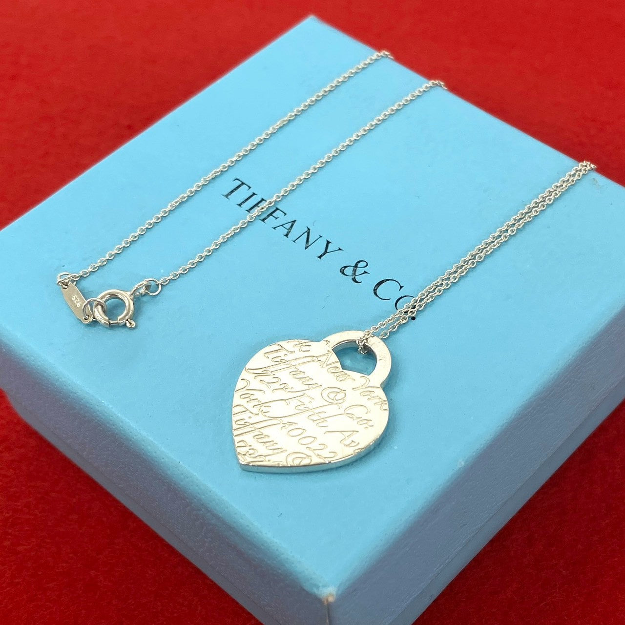 TIFFANY&Co. ティファニー (Vintage) ノーツ ハートタグ ネックレス