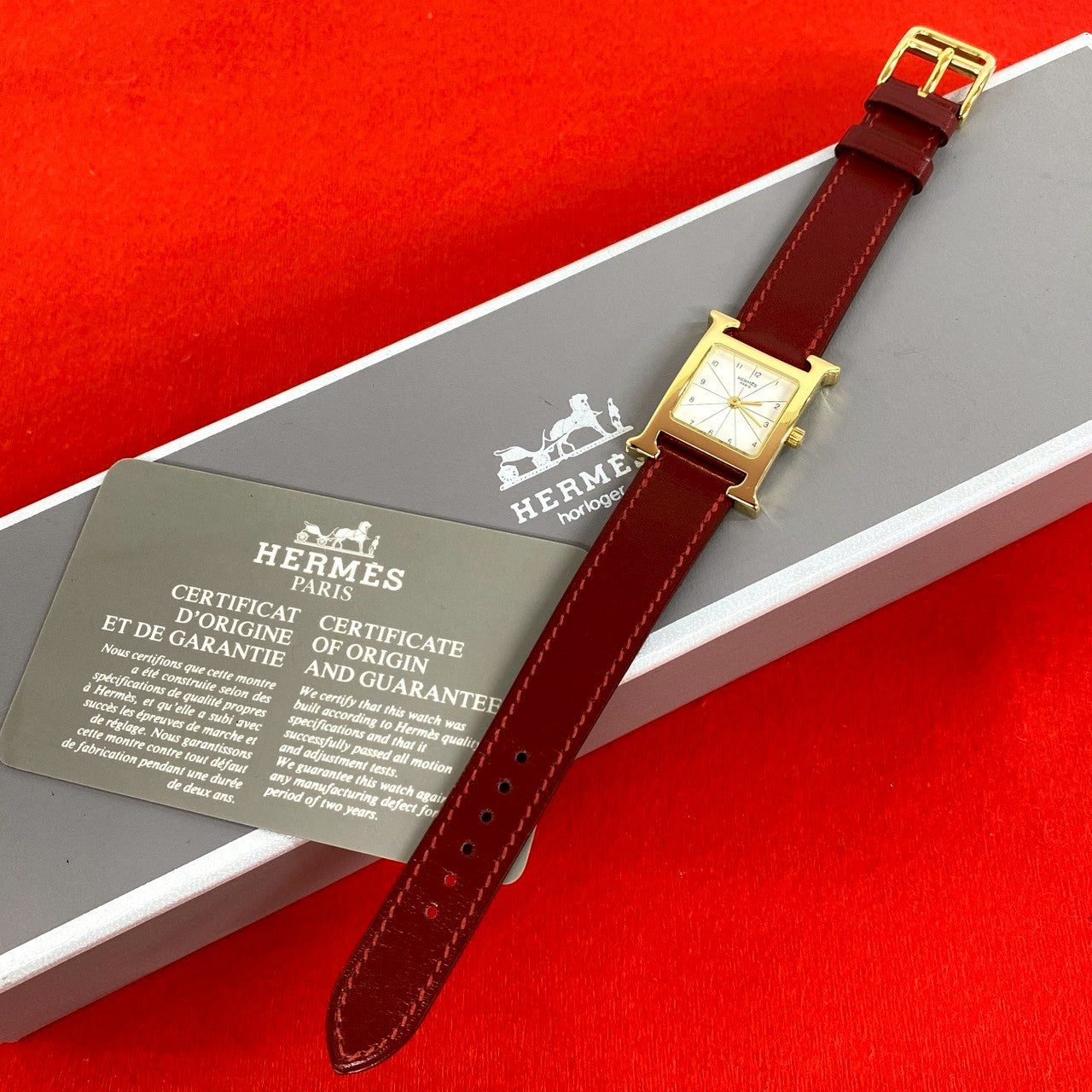 HERMES エルメス Hウォッチ 腕時計