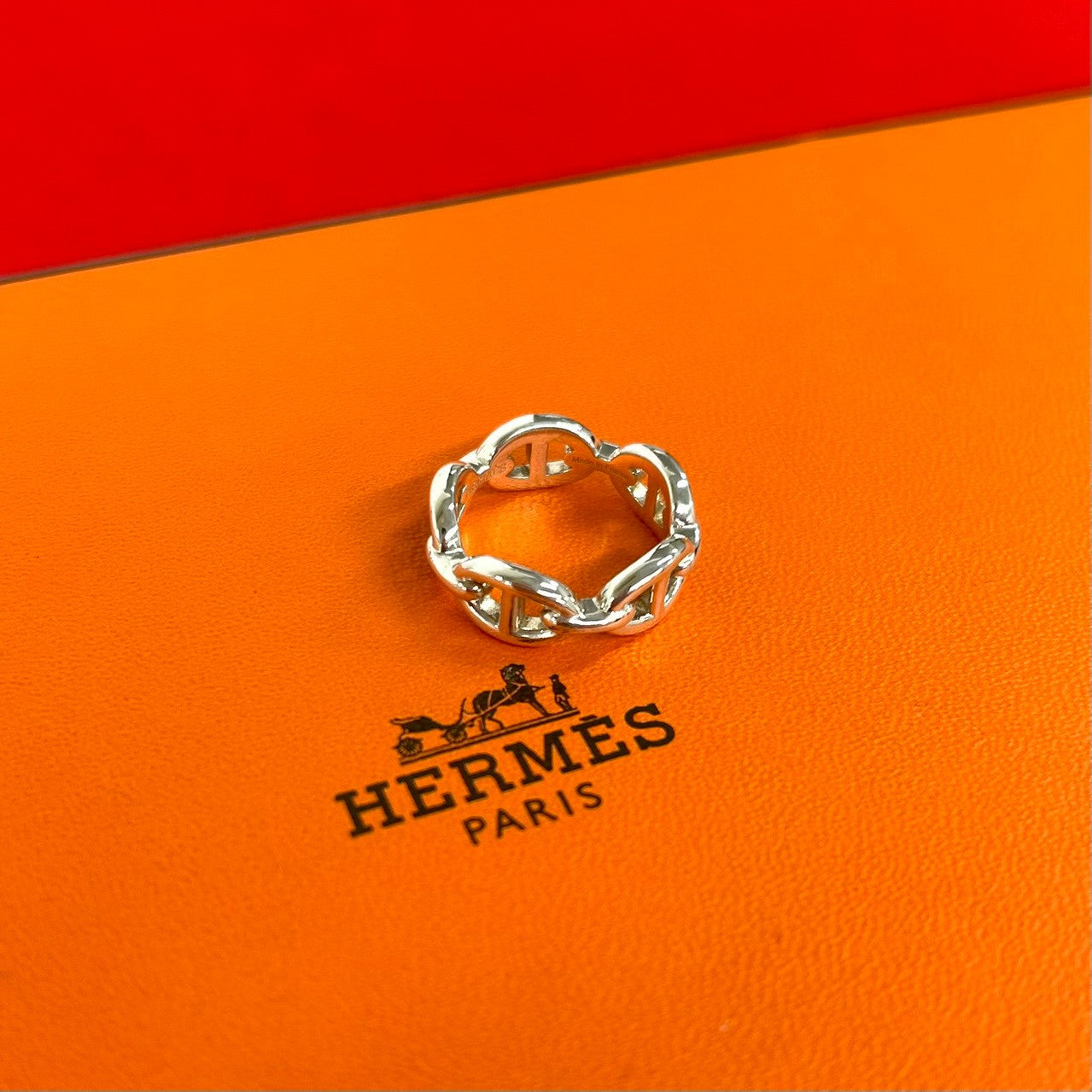 HERMES エルメス アンシェネ リング 指輪