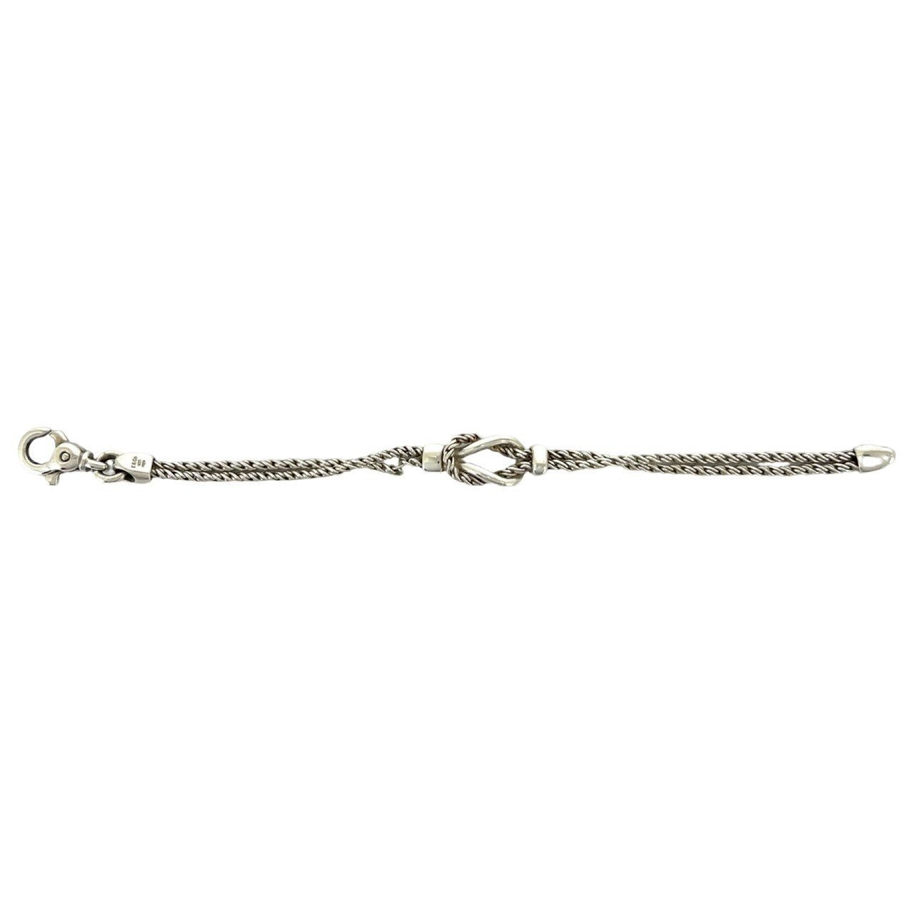 TIFFANY&Co. ティファニー (Vintage) ダブルロープ センターノット ブレスレット 6