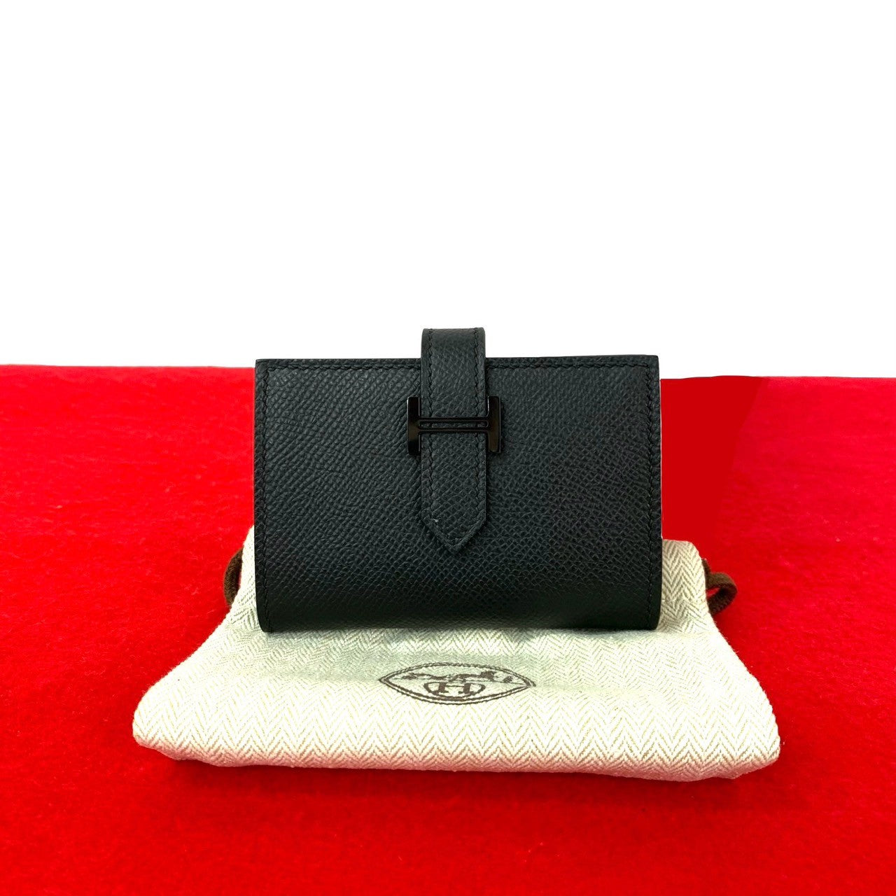 HERMES エルメス ベアン カードケース モノクローム