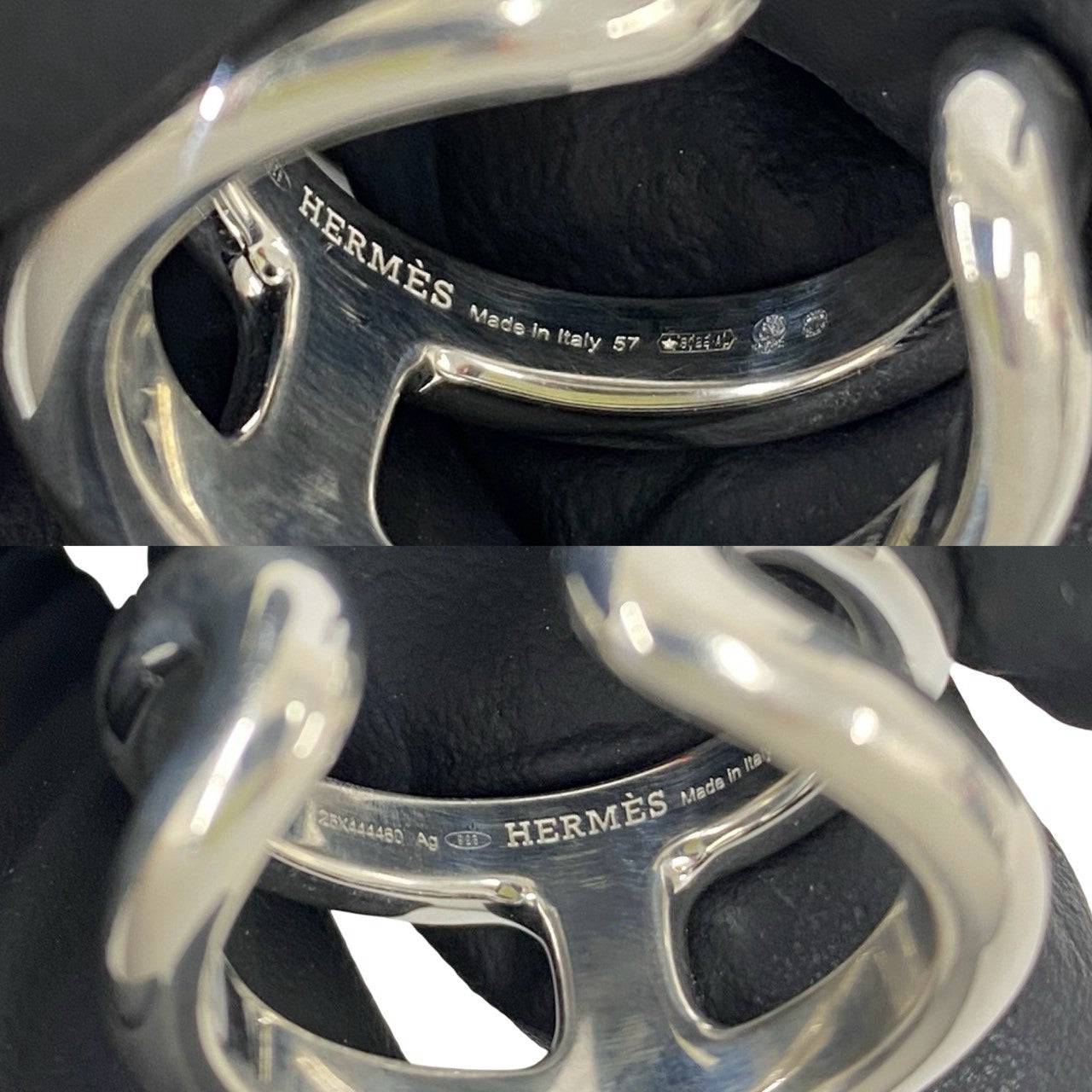 HERMES エルメス オスモズ PM リング 指輪 17号 表記サイズ #57 3