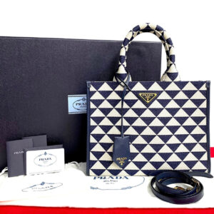 PRADA シンボル エンブロイダリー ファブリック スモール