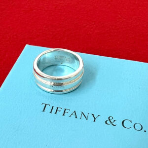 TIFFANY&Co. ティファニー (Vintage) グルーブド ダブル ライン リング 指輪 10号