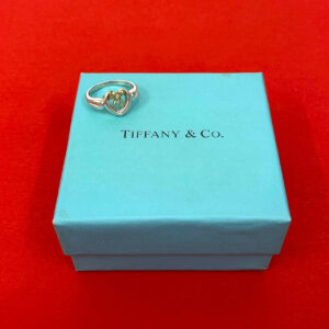 TIFFANY&Co. ティファニー ハート リボン コンビ リング 指輪