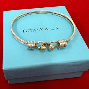 TIFFANY&Co. ティファニー (Vintage) ダブル フック バングル 925 K18 750YG